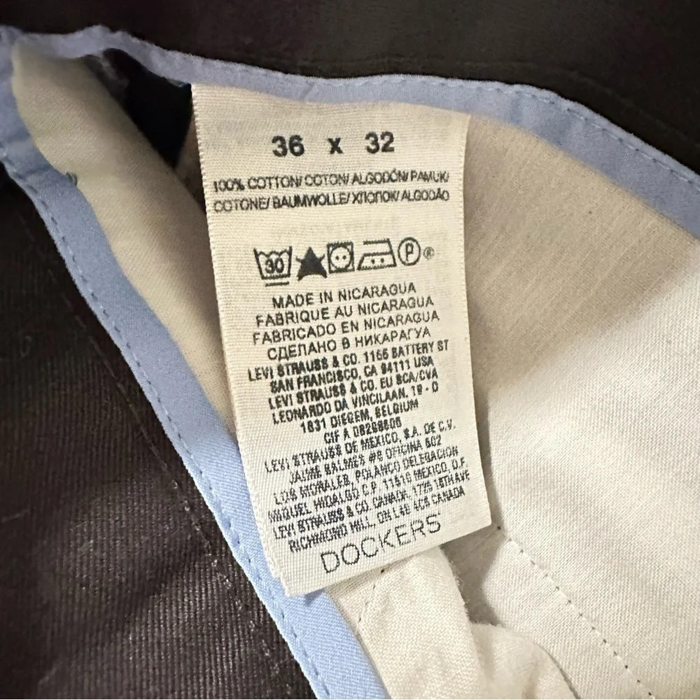 Dockers‎ Signature Kaki Classic Fit Dress Pants Size 36x32 Men's Pleated Front - Picture 4 of 6